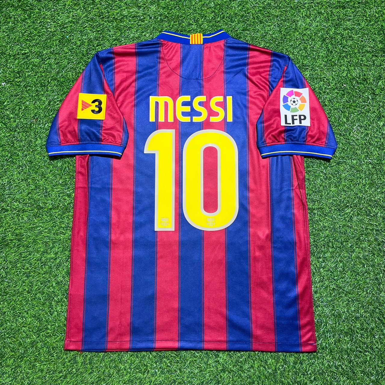 Maillot de foot rétro domicile Lionel Messi Barcelone 2009-2010