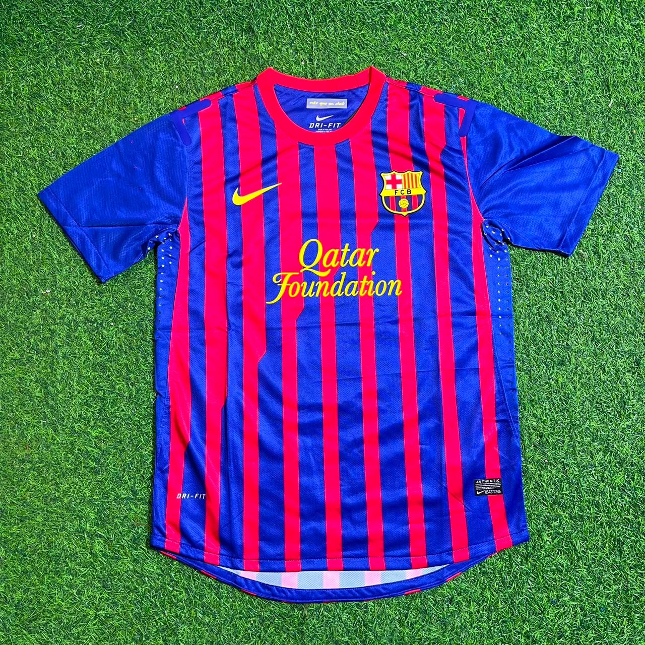 Lionel Messi Barcelona 2011-2012 Retro Home Football Jersey