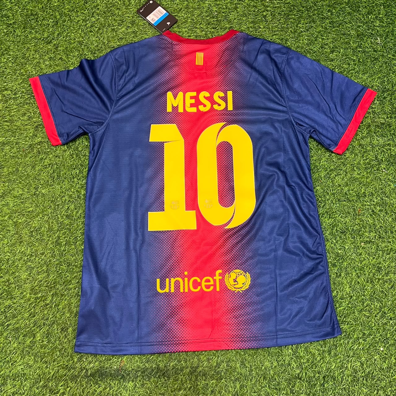Lionel Messi Barcelona 2012/2013 Retro Home Football Jersey