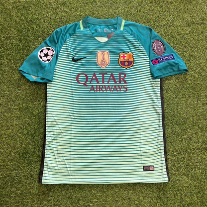 Lionel Messi – Barcelona 2016/17 Away Retro Jersey Trikot Maillot Soccer Shirt