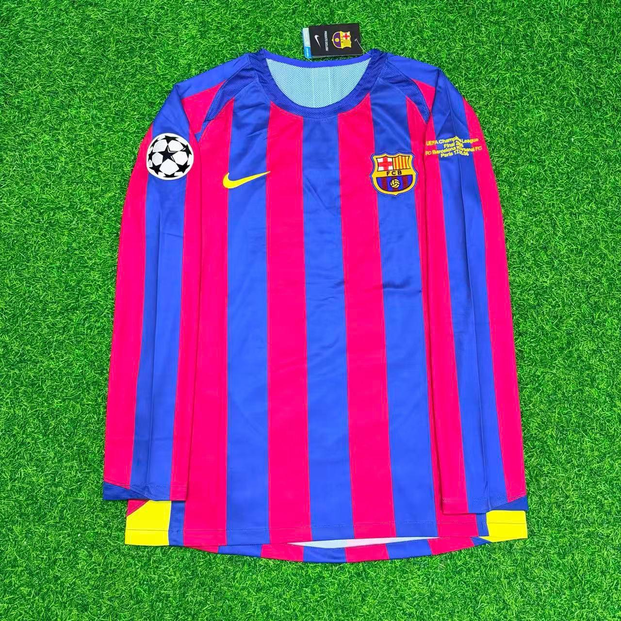 ウェア FC Barcelona Messi vintage soccer jersey lionel-messi-barcelona-retro-