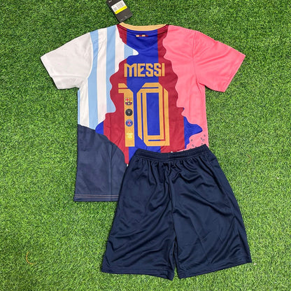 Lionel Messi GOAT Combo 2025 All Teams Special Kids Jersey KinderTrikot Maillot Soccer Shirt