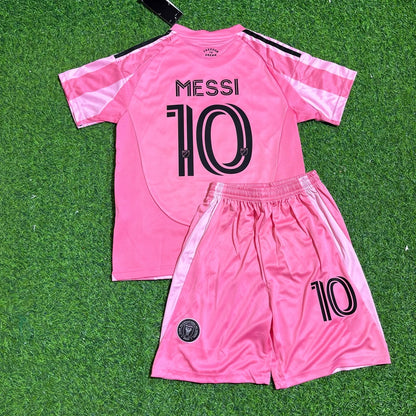 Lionel Messi Inter Miami 2027 New Season Pink Kids Jersey Soccer Shirt Trikot Soccer Shirt