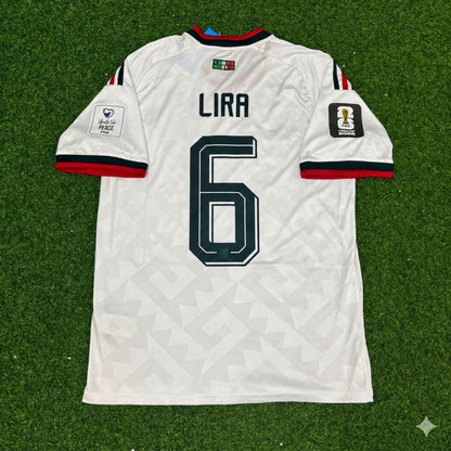 Erik Lira Mexico 2026 World Cup Home White Football Jersey