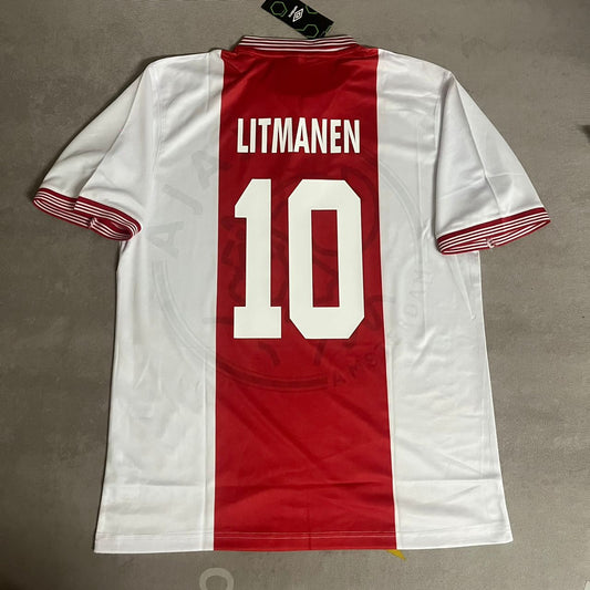 Jari Litmanen Ajax Retro Football Jersey