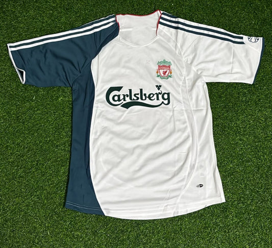 Liverpool 2006/2007 White Retro Jersey
