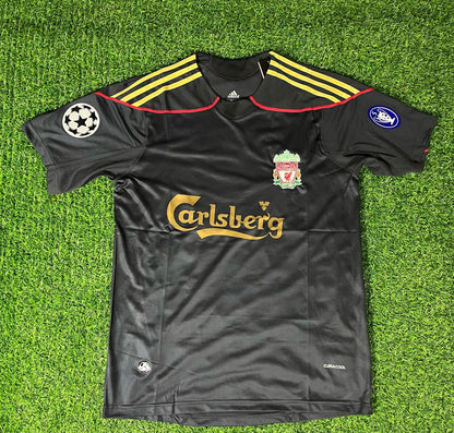 Liverpool 2009-10 Black Retro Kit Jersey – | Trikot | Maillot Soccer Shirt