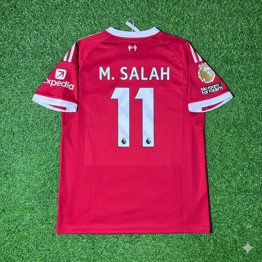 Mohamed Salah Liverpool 2025/26 Home Football Jersey Kit