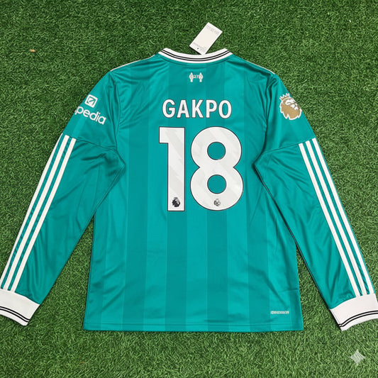 Cody Gakpo  Liverpool 2025 New Season Away Long Sleeve Football Jersey Kit