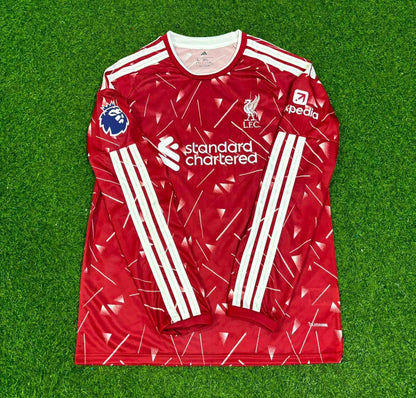 Cody Gakpo Liverpool 2027 New Season Long Sleeve Home Football Jersey Kit
