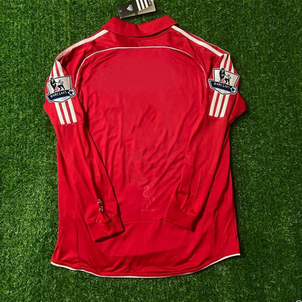Liverpool 2007-2008 Red Retro Kit Jersey Trikot Maillot Soccer Shirt