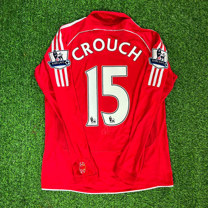 Peter Crouch Liverpool 2007-2008 Red Retro Kit Jersey Trikot Maillot Soccer Shirt