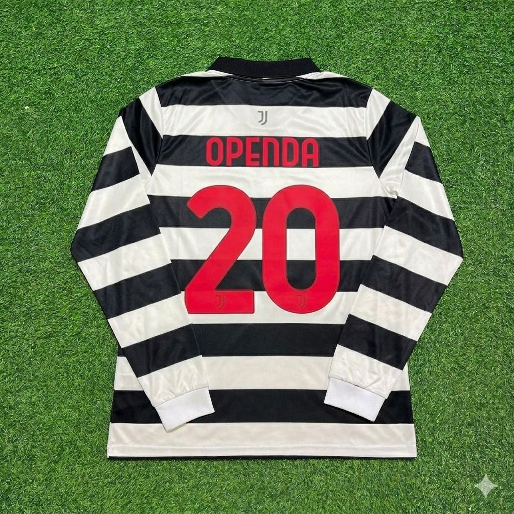 Loïs Openda #20 Juventus New Season Fourth Long Sleeve Trikot Jersey