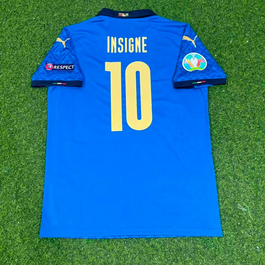 Camiseta retro de fútbol de Lorenzo Insigne #10, Italia, final de EURO 2020 – | Trikot | Camiseta de fútbol