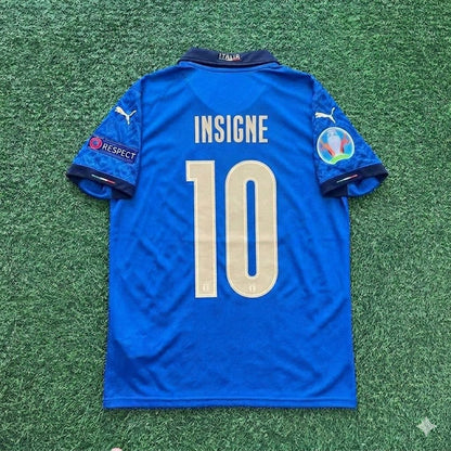 Lorenzo Insigne #10 Italy EURO 2020 Final Retro Soccer Jersey – | Trikot | Maillot Soccer Shirt
