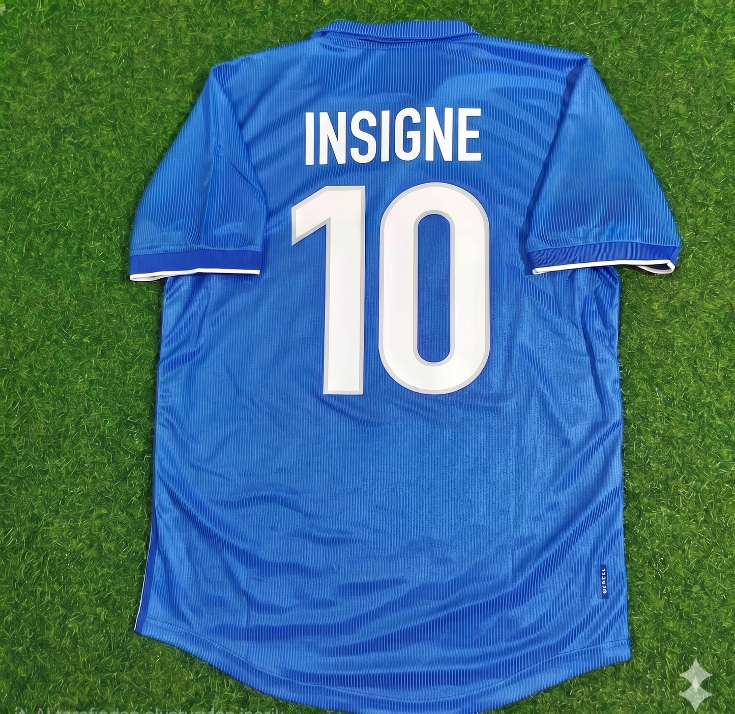 Lorenzo Insigne Italy Home Blue Retro Football Jersey