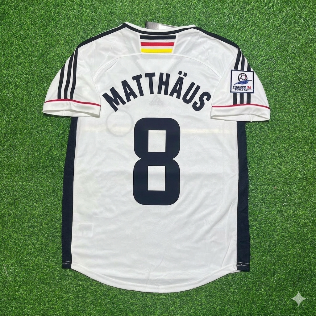 Lothar Matthäus Deutschland 1998 Weltmeisterschaft Retro Fußballtrikot