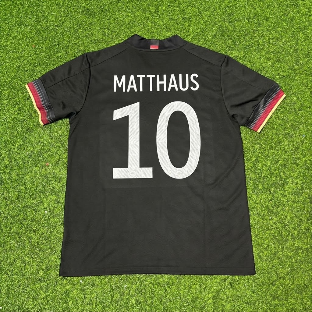 Lothar Matthaus #10 Germany Black Retro Football Jersey