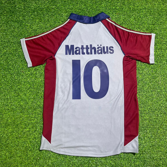 Lothar Matthäus #10 FC Bayern München 1998-1999 Auswärts Retro Fußballtrikot Grau