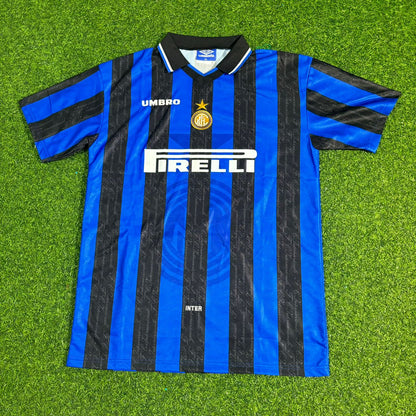 Lothar Matthäus Inter Home Retro Football Jersey