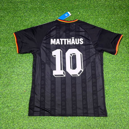 Lothar Matthäus 10# Germany Black Retro Vintage Football Jersey