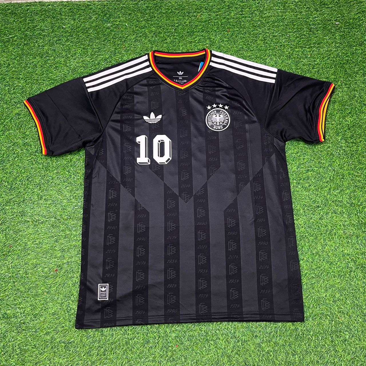 Lothar Matthäus 10# Germany Black Retro Vintage Football Jersey