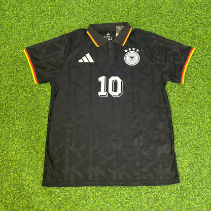 Lothar Matthäus Germany Black Polo Retro Commemorative Jersey