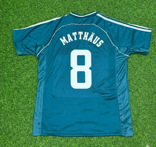 Lothar Matthäus Germany 1998 World Cup Away Retro Football Jersey