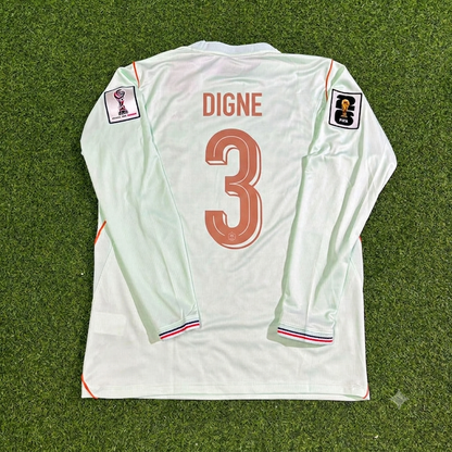 Lucas Digne #3 France 2026 World Cup Away Long Sleeve Jersey