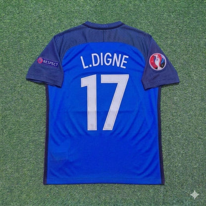 Maillot de foot rétro domicile Lucas Digne #17 France Euro 2016