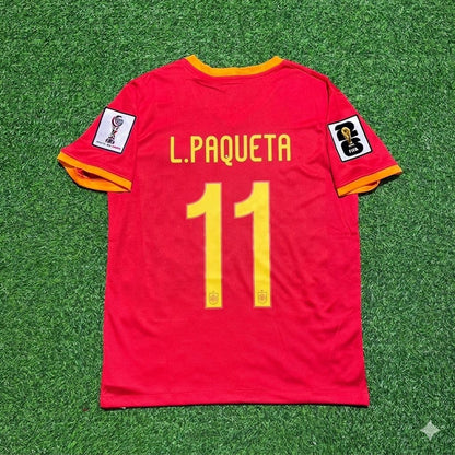 Lucas Paquetá 11# Brésil 2026 Coupe du Monde Maillot Rouge