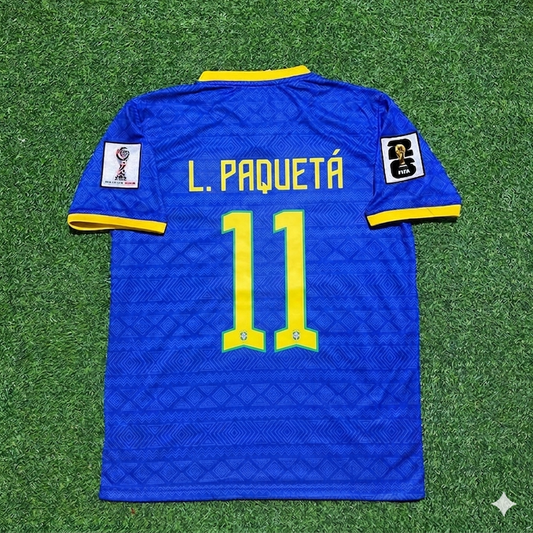 Lucas Paquetá 11- Brazil 2026 World Cup Blue New Season Football Jersey