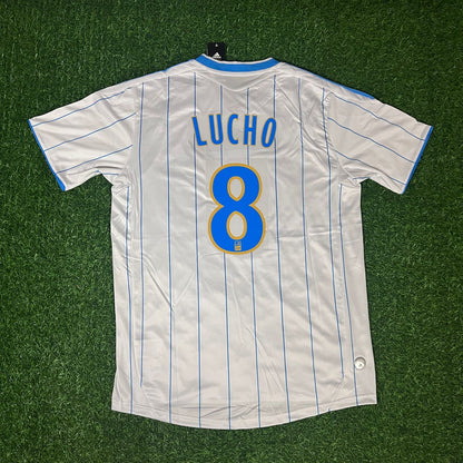 Lucho González 8 – Olympique Marseille 2009/2010 Home Retro Kit Jersey Trikot Maillot Soccer Shirt