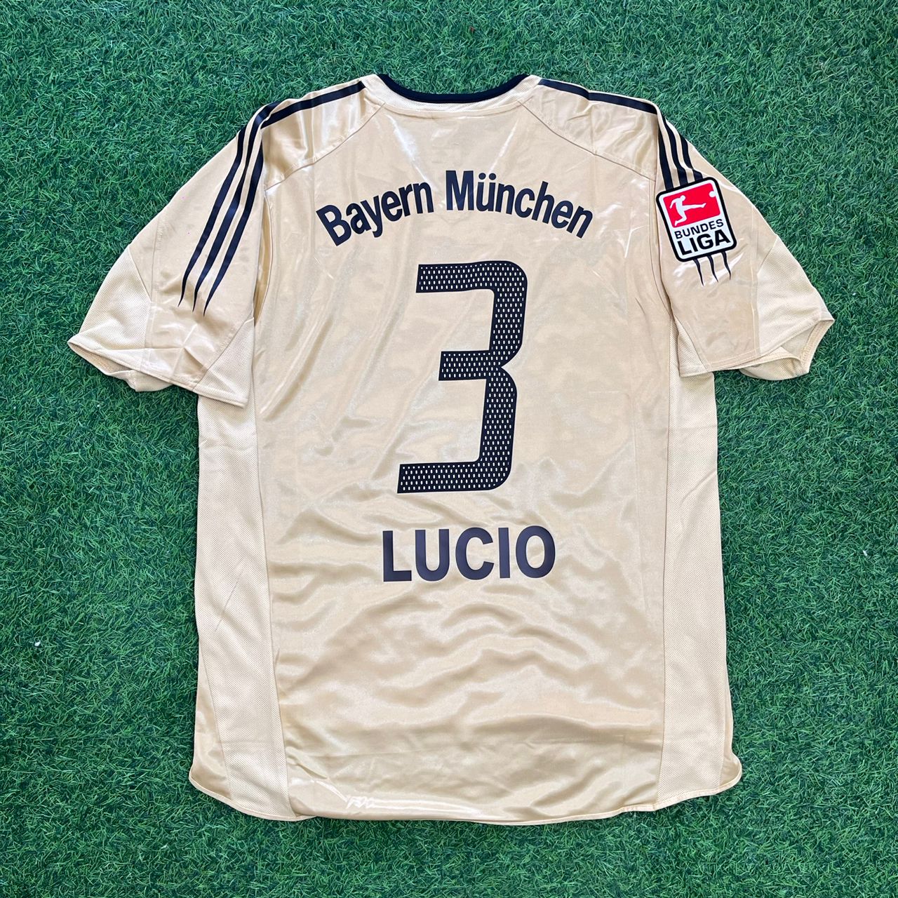 Lucio Bayern München 2004/05 Retro Golden Fußballtrikot Set