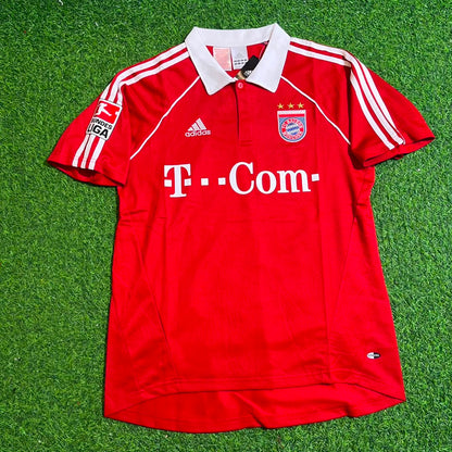 Lucio Bayern Munich 2005 06 Bundesliga Red Home Retro Football Jersey