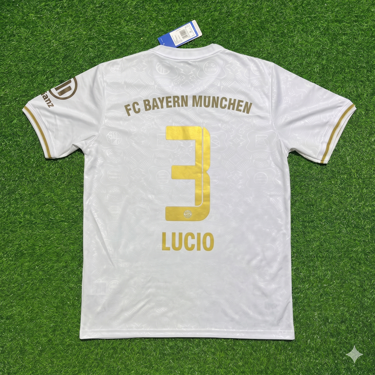 Lucio #3 FC Bayern München 125 Years Anniversary Special-Edition White Jersey
