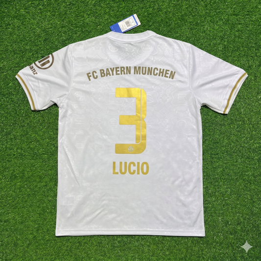 Lucio #3 FC Bayern München 125 Years Anniversary Special-Edition White Jersey