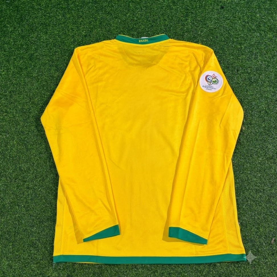 Brazil 2006 World Cup Long Sleeve Football Jersey