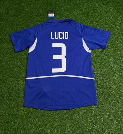 Lucio Brazil 2002 World Cup Retro Football Jersey Kit