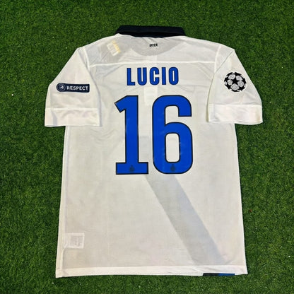 Lúcio #16 Inter 2011/2012 White Away Jersey Trikot Maillot Maglia Soccer Shirt