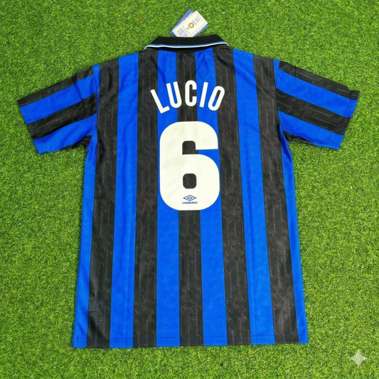 Lucio Inter Home Retro Football Jersey