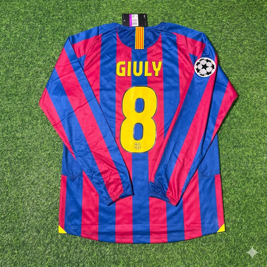 Ludovic Giuly Barcelona 2006 Final Retro Football Jersey