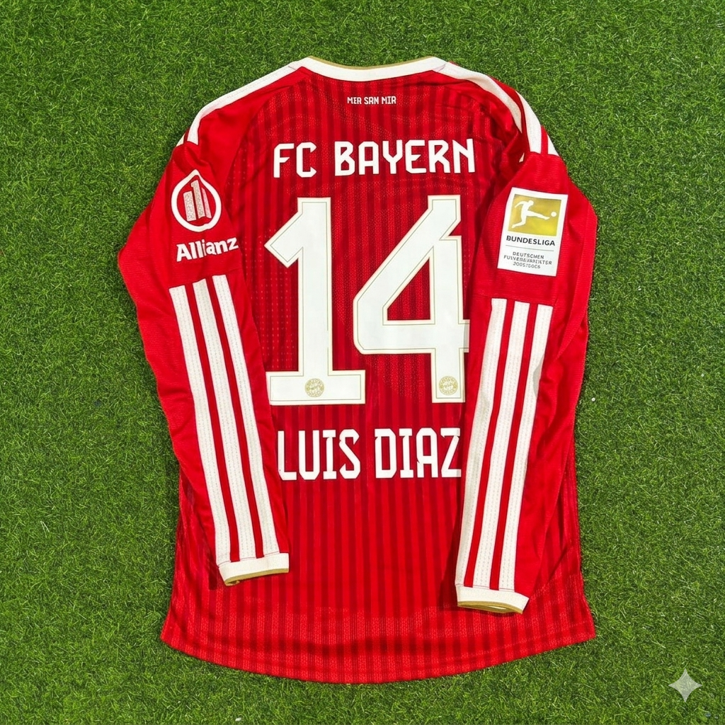 Luis Diaz #14 Bayern Munich 2027 Championship Long Sleeve Football Jersey