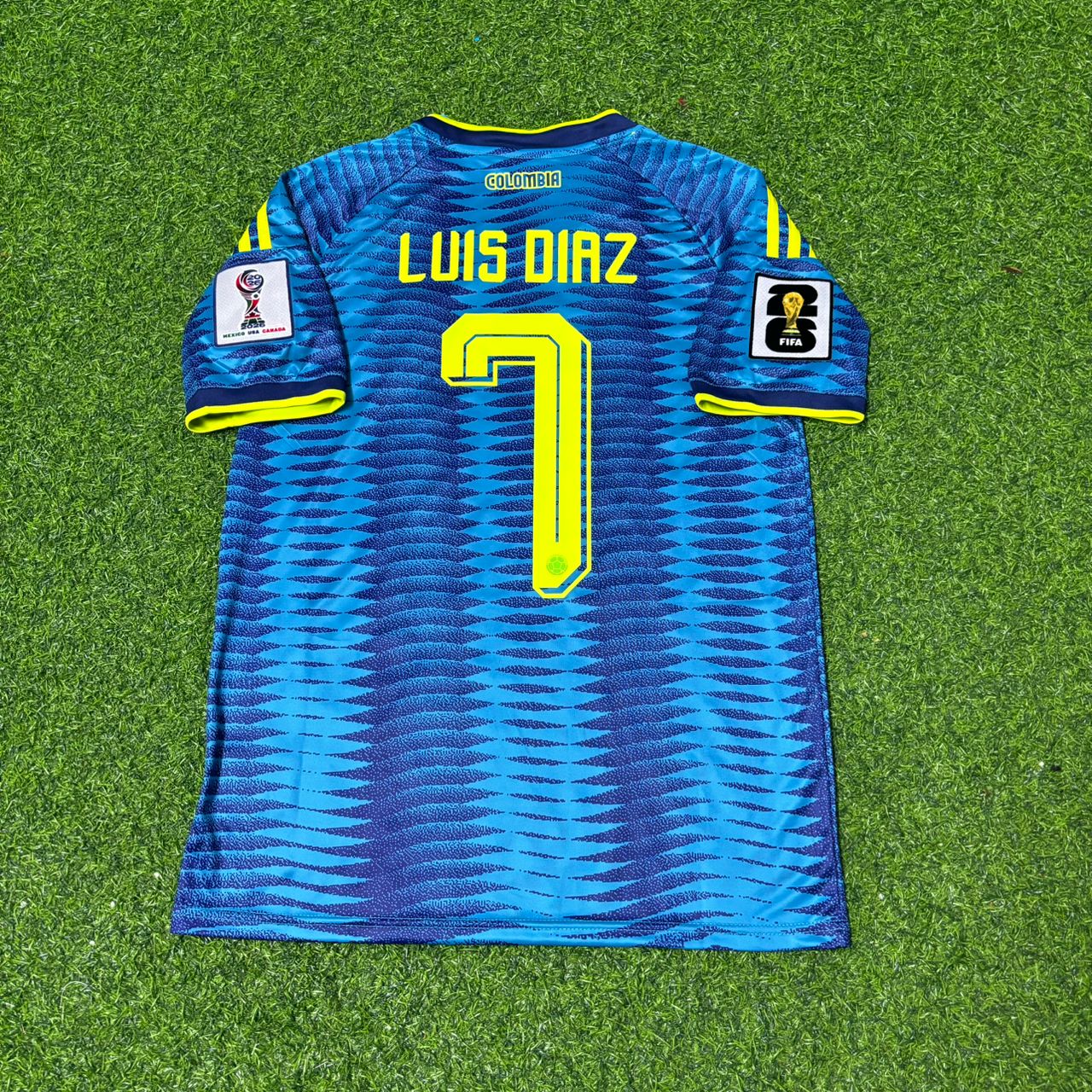 Luis Díaz Colombia 2026 World Cup Away Kids Football Jersey Kit