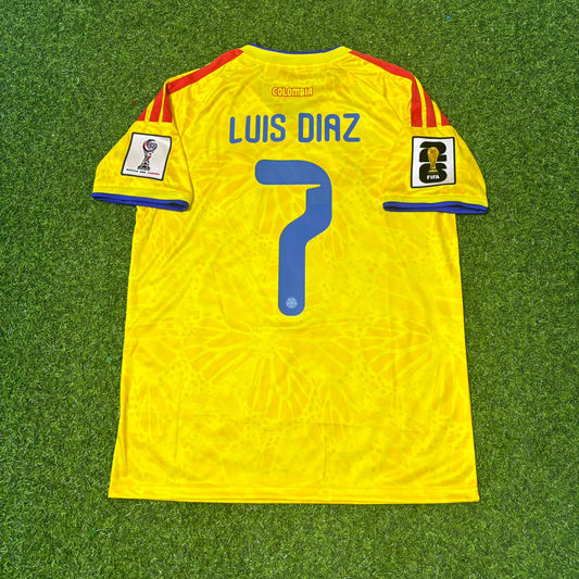 Luis Díaz Colombia 2026 World Cup Football Jersey Kit