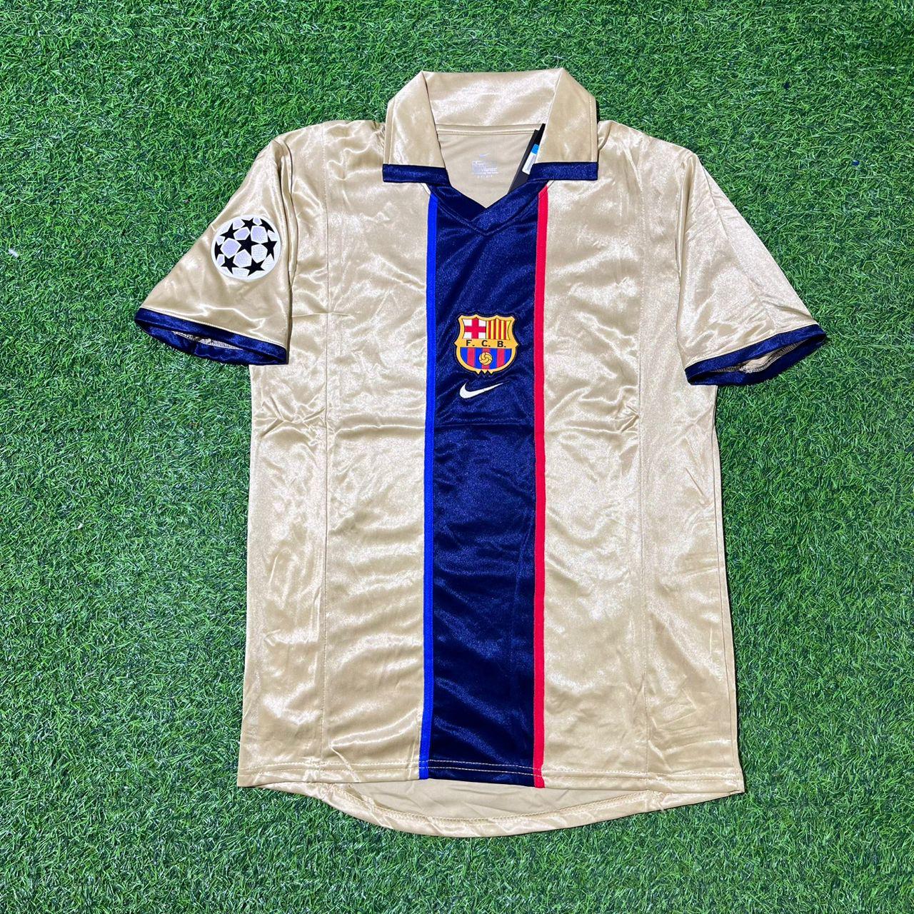 Luis Enrique 21 Barcelona 2001 2002 Season Retro Jersey Maillot Trikot Maglia Soccer Shirt