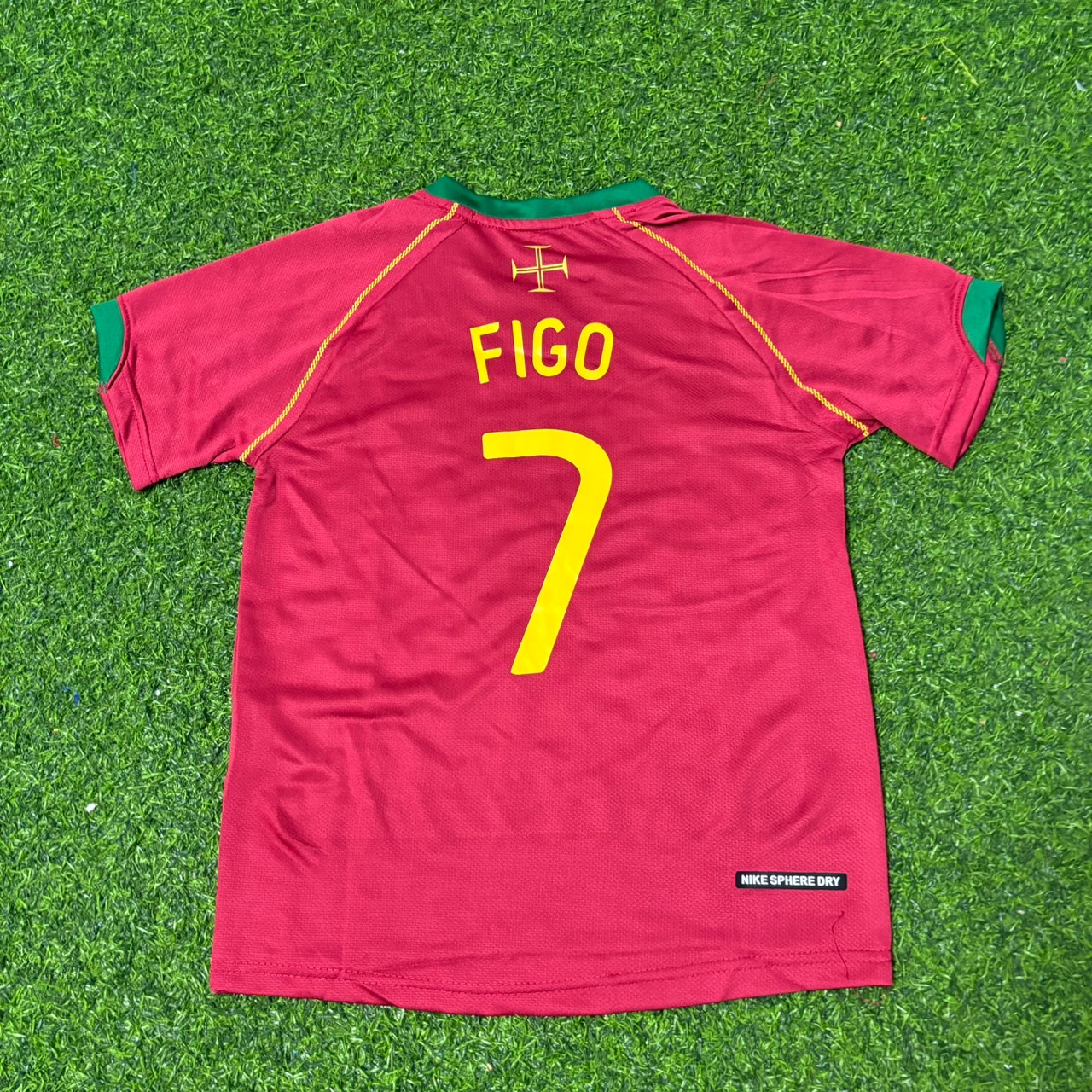 Luís Figo #7 Portugal 2006 World Cup Retro Football Jersey
