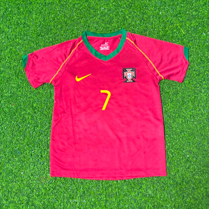 Luís Figo #7 Portugal 2006 World Cup Retro Football Jersey