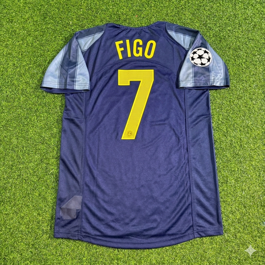 Luis Figo #7 Inter Milan 2004-05 Retro Football Jersey Kit