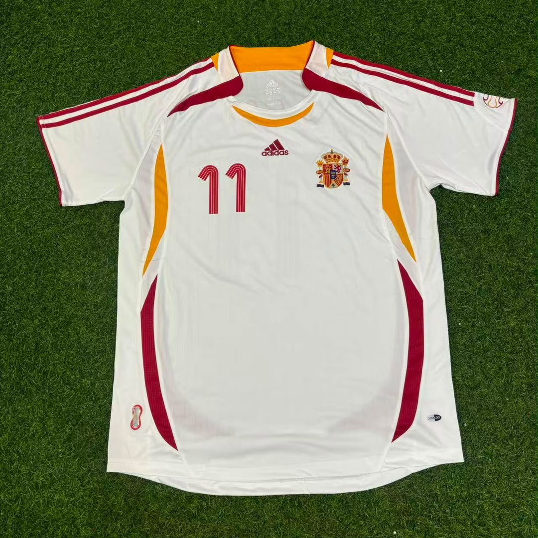 Luis Garcia Spain 2006 World Cup White Retro Jersey Trikot Maillot Camiseta